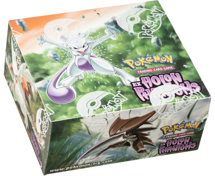 EX Holon Phantoms Pokémon booster box reference photo