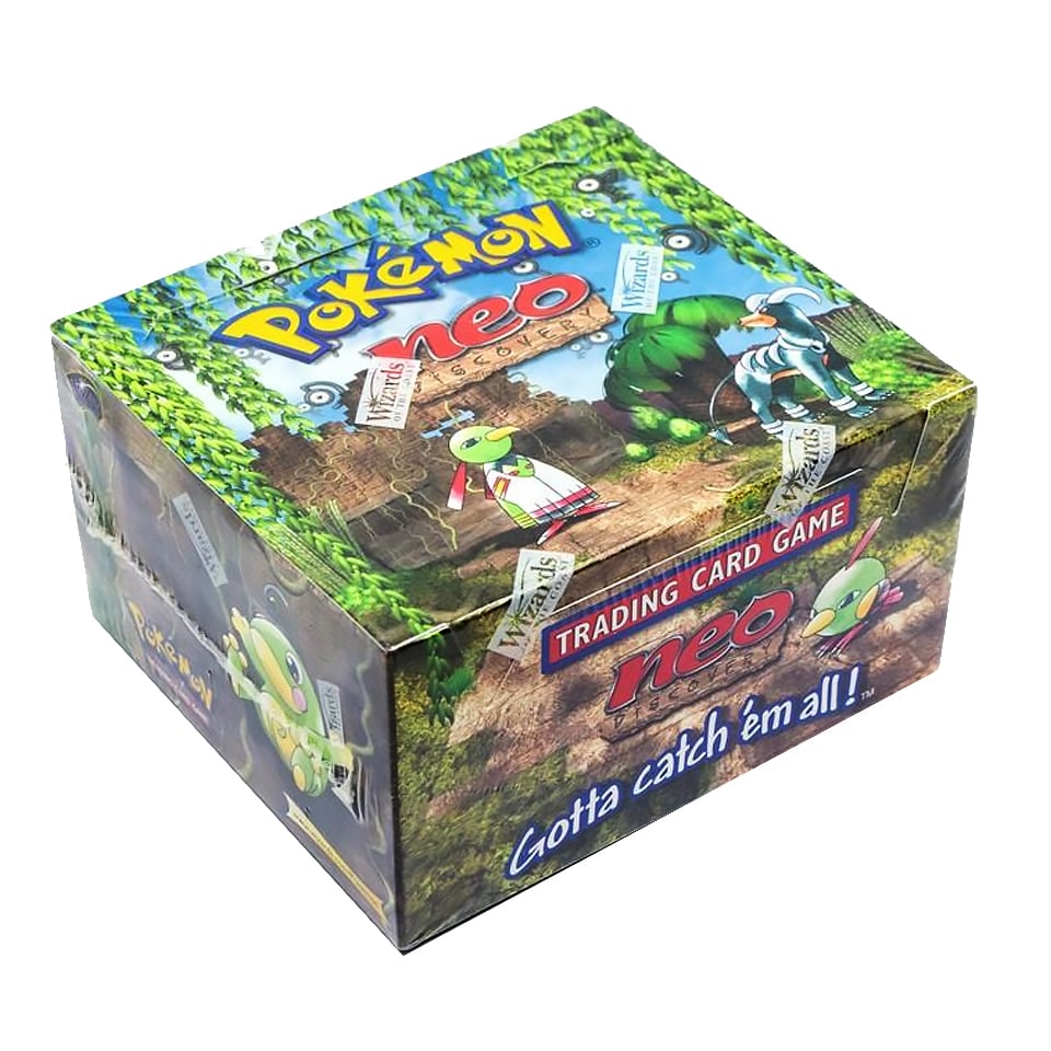 Neo Discovery Pokémon booster box reference photo